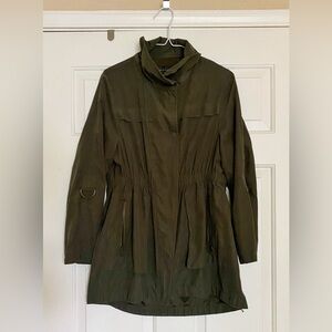 Lightweight Olive Overcoat